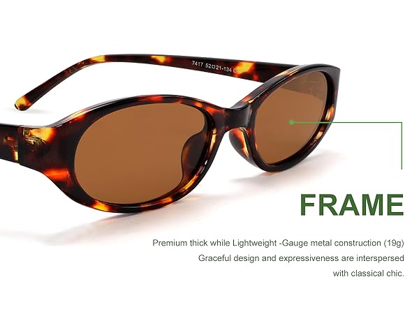 small oval sunglasses