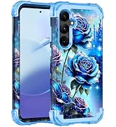 Miqala for Galaxy S24 Plus 5G Case,Glow in The Dark Three Layer Heavy Duty Shockproof Full Protec...