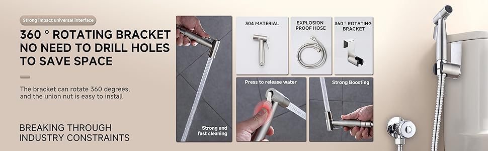 360°ROTATING BRACKETNO NEED TO DRILL HOLESTO SAVE SPACE