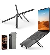 Lamicall [Ultra-Slim] Foldable Portable Laptop Stand for Desk, 6 Level Height Ergonomic Laptop Ri...