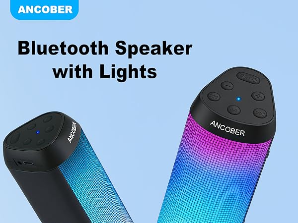 ANCOBER Portable Bluetooth Speaker, wireless bluetooth speaker