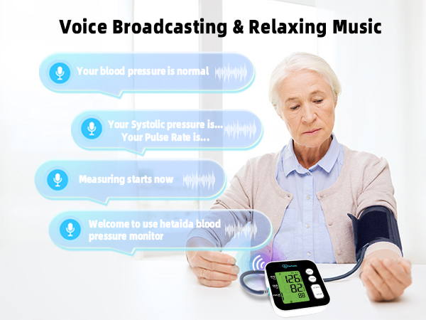 voice broadcasting function for bp monitor