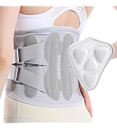DOKIBI Back Brace for Lower Back Pain Relief for Women Adjustable Lumbar Support Belt Breathable ...