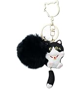 Jekvill Cat Keychain bag charms for handbags Cute Keychains for Women Kawaii Cat Backpacks Access...