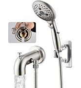 LOCALAND Bathtub Faucet with Sprayer, Tub Spout with Diverter Fits Threaded 1/2