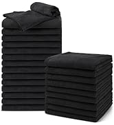 UNIMADE Salon Towels 24 Pack, Microfiber Barber Towel Bulk, (16x29 inches) Fast Drying Hair Towel...