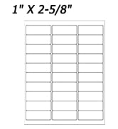 BESTEASY 30-up 100 Sheets 1" X 2-5/8" Address Shipping Labels 