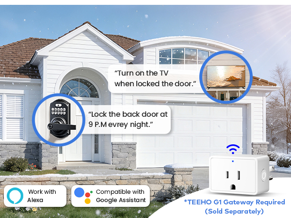 Smart home system requires TEEHO G1 gateway