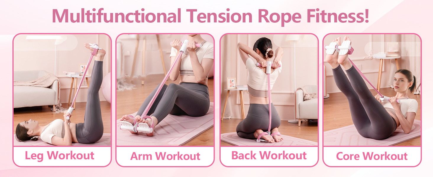 foot resistance bands with handles
