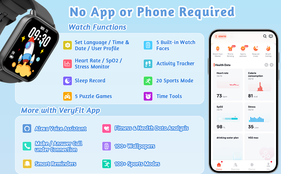 No App or Phone Required