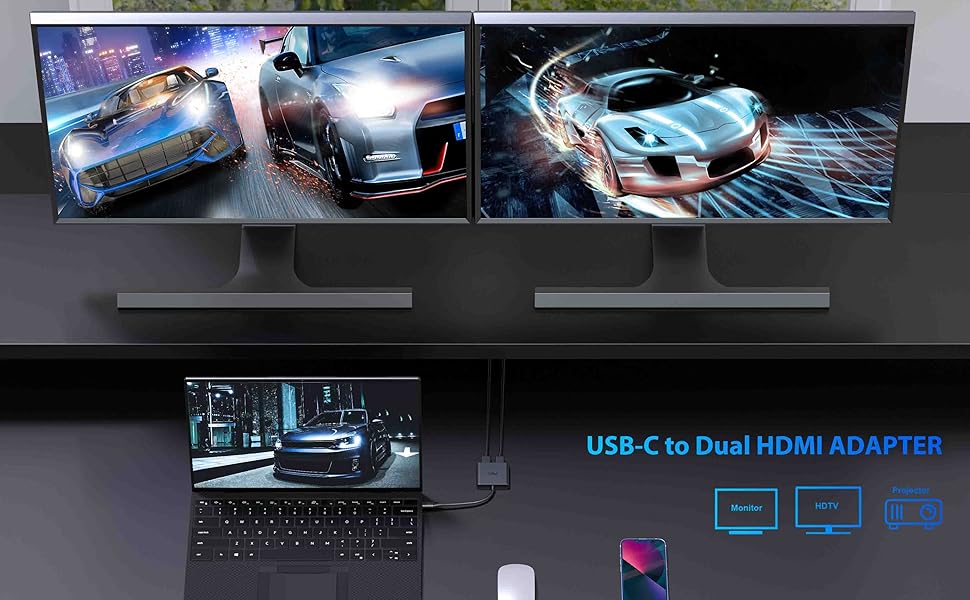 USBC to DUAL HDMI ADAPTER