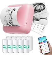 tenwin Mini Portable Printer, Inkless Bluetooth Print Pod, Portable Sticker Thermal Printer, Labe...