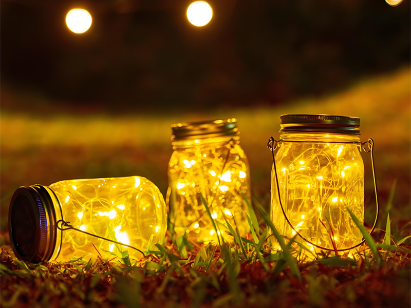 solar fairy lights for mason jars