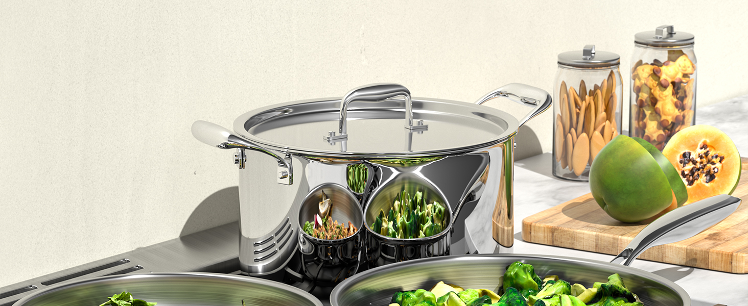stainless steel pan