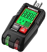 KAIWEETS GFCI Outlet Tester with LCD Display, 3-Prong Receptacle Wiring Detector, Voltage Socket ...