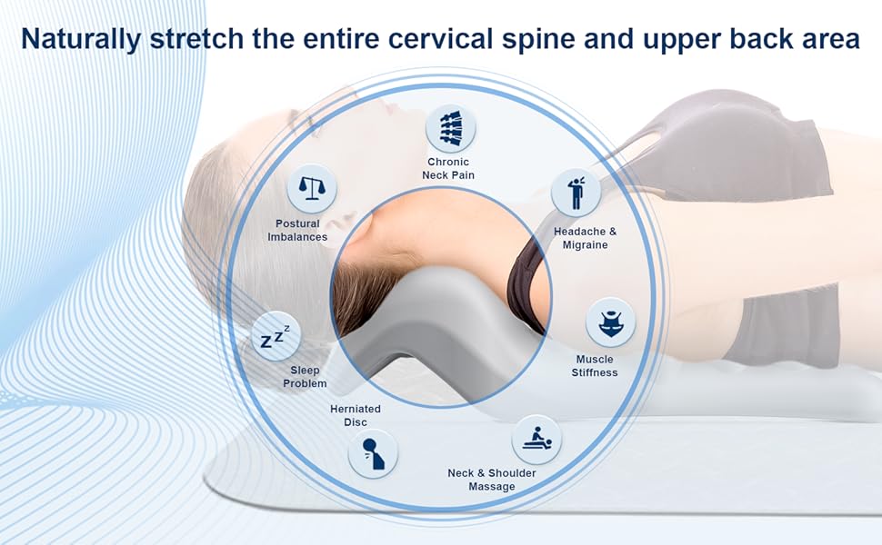Neck Stretcher with Pillowcase for Neck Pain Relief