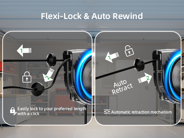 retractable cable reel
