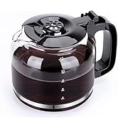 12-Cup Replacement Glass Carafe for Taylor Swoden Coffee Maker Models 300105REU