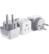 Israel, Palestine Travel Adapter Plug by Ceptics with Dual Usa Input - Type H (3 Pack) - Ultra Co...