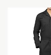 NY Threads Men’s Twill Long Sleeve Coverall Slim Fit Utility Work Wear