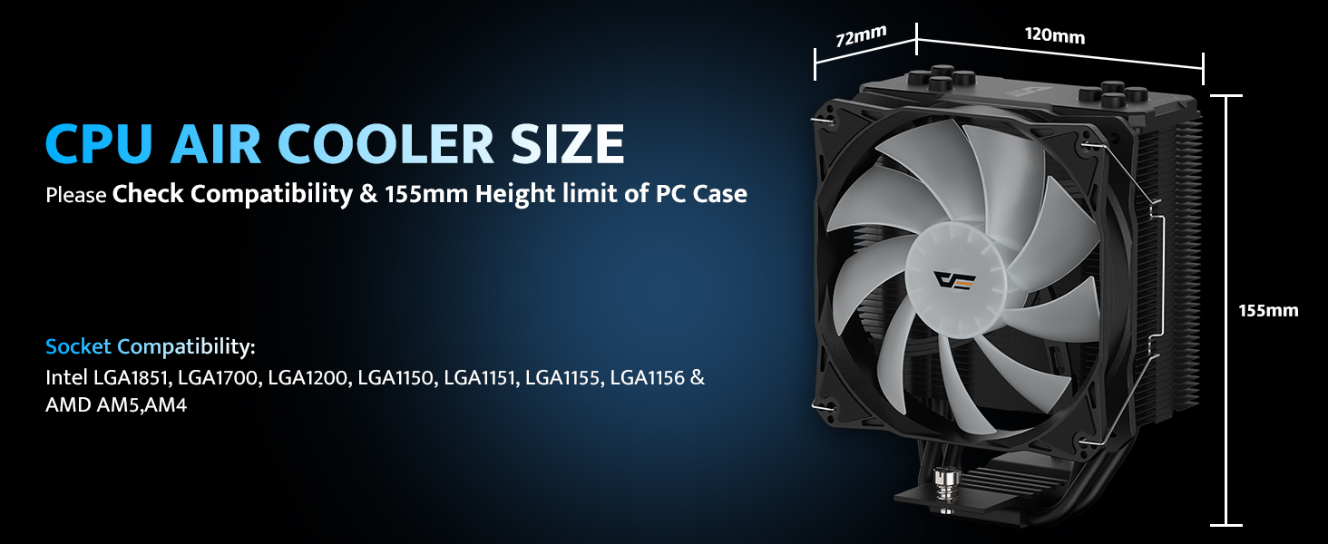 Z4 PRO MIST CPU AIR COOLER SIZE
