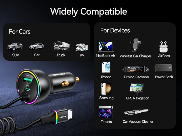 usb c car charger