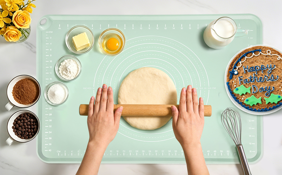 large baking mat bread dough mat silicone rolling mat for baking bakers mat