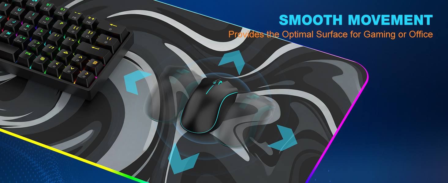 TARKARI Magnetic Wireless Charging RGB Mouse Pad