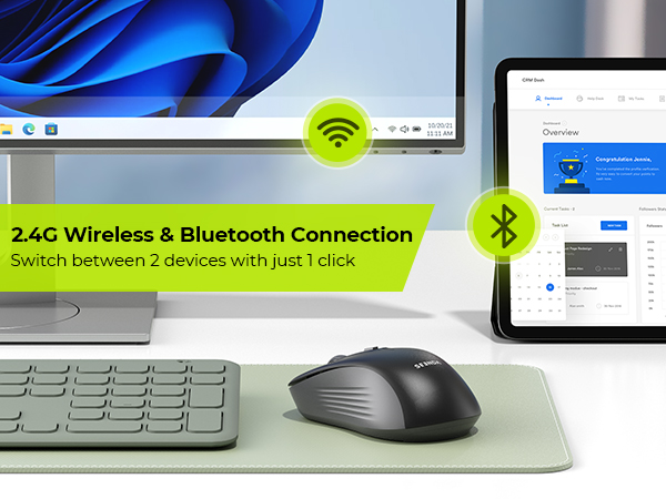 dual mode bluetooth mouse