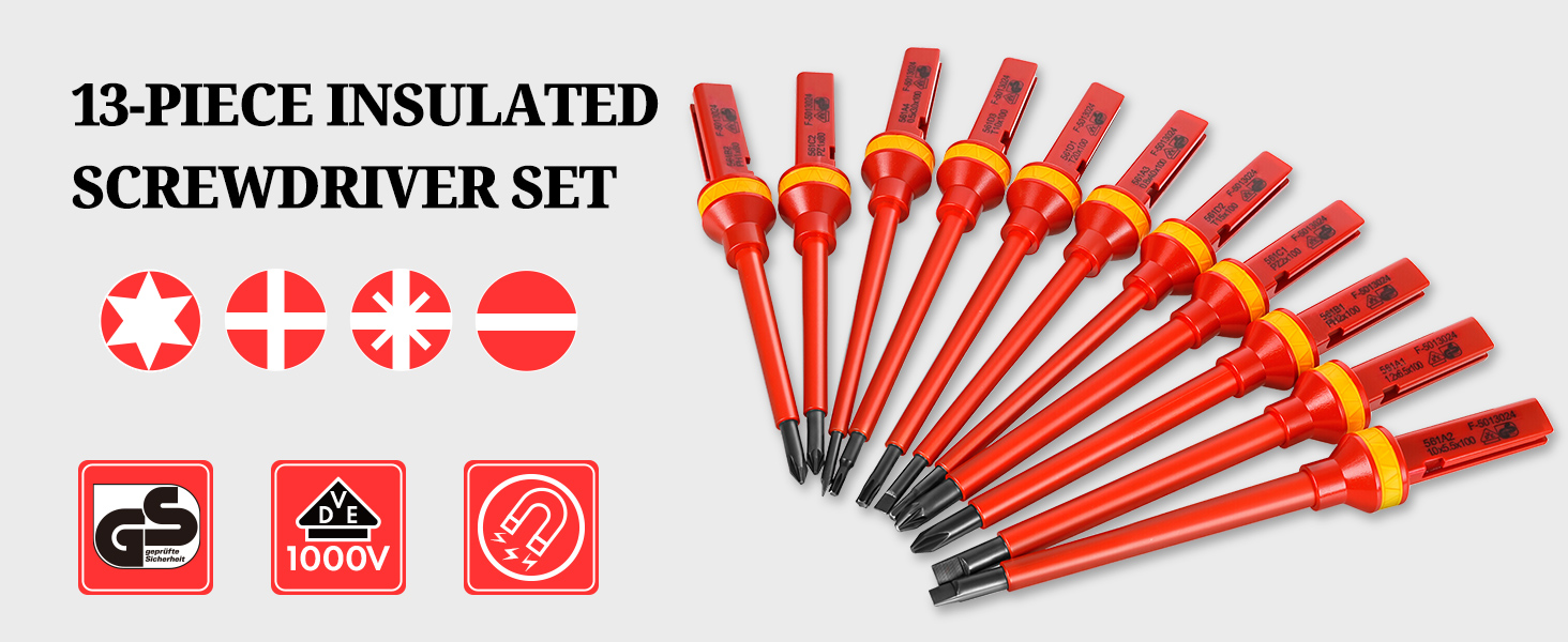 Insulated Electrician Screwdriver Set