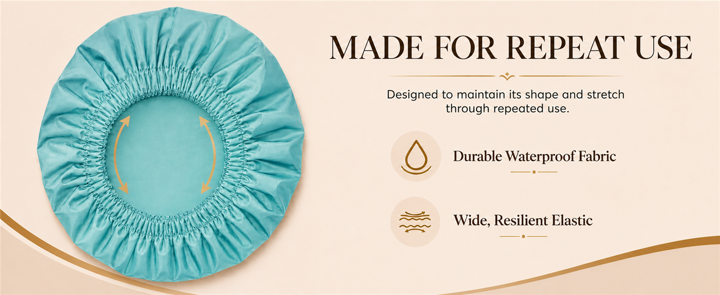 reusable shower caps
