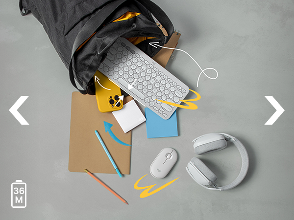 pebble keys 2 k380s bluetooth slim white keyboard