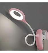 GCDFGV Clip On Reading Light for Bed Headboard, USB Rechargeable Clip On Lamp, 5W Kids Reading Li...
