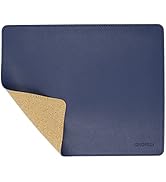 Leather Mouse Pad - Wood Mouse Pad with Stitched Edge,PU Non-Slip Mouse Pad,Double Side Mousepad,...