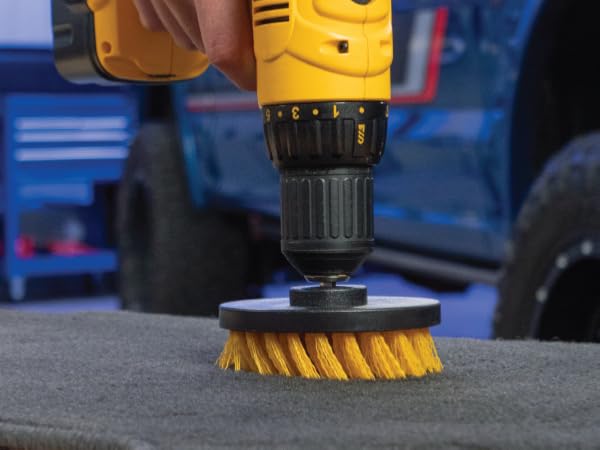 Drill Powered Carpet Cleaning Brushes