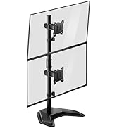 monTEK Stable Stacked Dual Monitor Stand, Heavy-Duty Vertical Monitor Mount for 17-32 inch Screen...