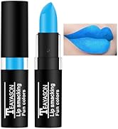 AKARY Blue Matte Lipstick Makeup, Long-Lasting Non-Stick Cup Goth Lip Gloss, Vintage Lipstick Cos...
