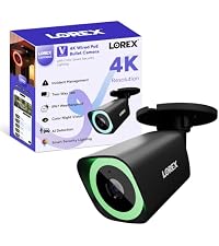 Lorex Connect (New App) | V5 4K Add-On IP PoE Bullet Camera to V-Series NVR | Black | Cables Not Inc...