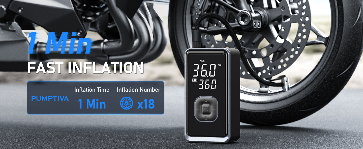 Portable Tire Inflator Fast Inflation