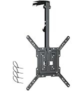 Ceiling TV-Mount Flip Down Folding - 23-55'' Manual Drop Down TV Mount, Fits Flat and Pitched Roo...