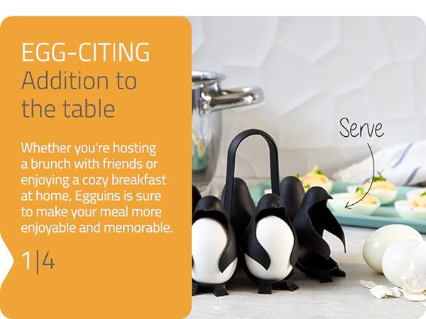 Peleg Design Egguins Multipurpose Egg holder and Cooker