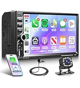 Rimoody Double Din Wireless Carplay Car Stereo Android Auto, 7 Inch Touch Screen 2 Din Car Radio ...