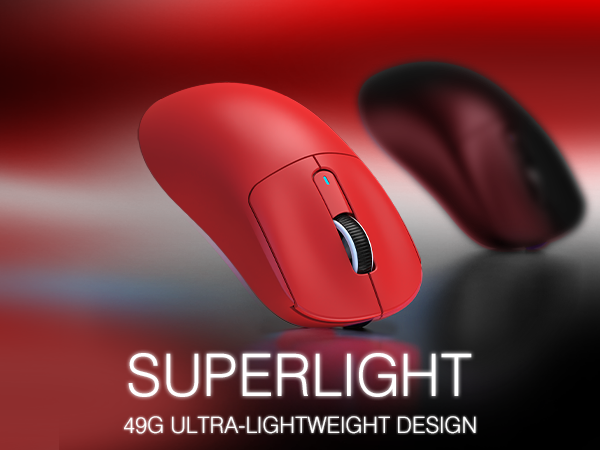 ultra-light mouse 49g Super Light 3395 Gaming Sensor Tri-modes gaming mouse rechargeable mouse