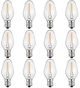 ZwwYvv C7 LED Night Light Bulbs, E12 Candelabra Base 0.6 Watt LED Light Bulbs for Window Candles/...