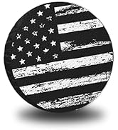 14" Spare Tire Covers for Tire,USA Flag Trailer Spare Tire Cover for All-Around Protection,Univer...