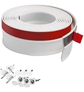 Greymond Garage Door Weather Stripping, 36 FT White Garage Door Side and Top Seal Trim, Universal...