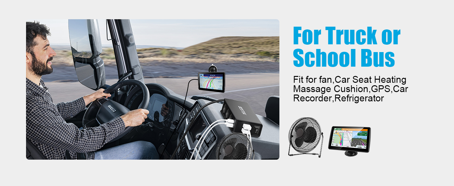 BESTEK Cigarette Lighter Splitter