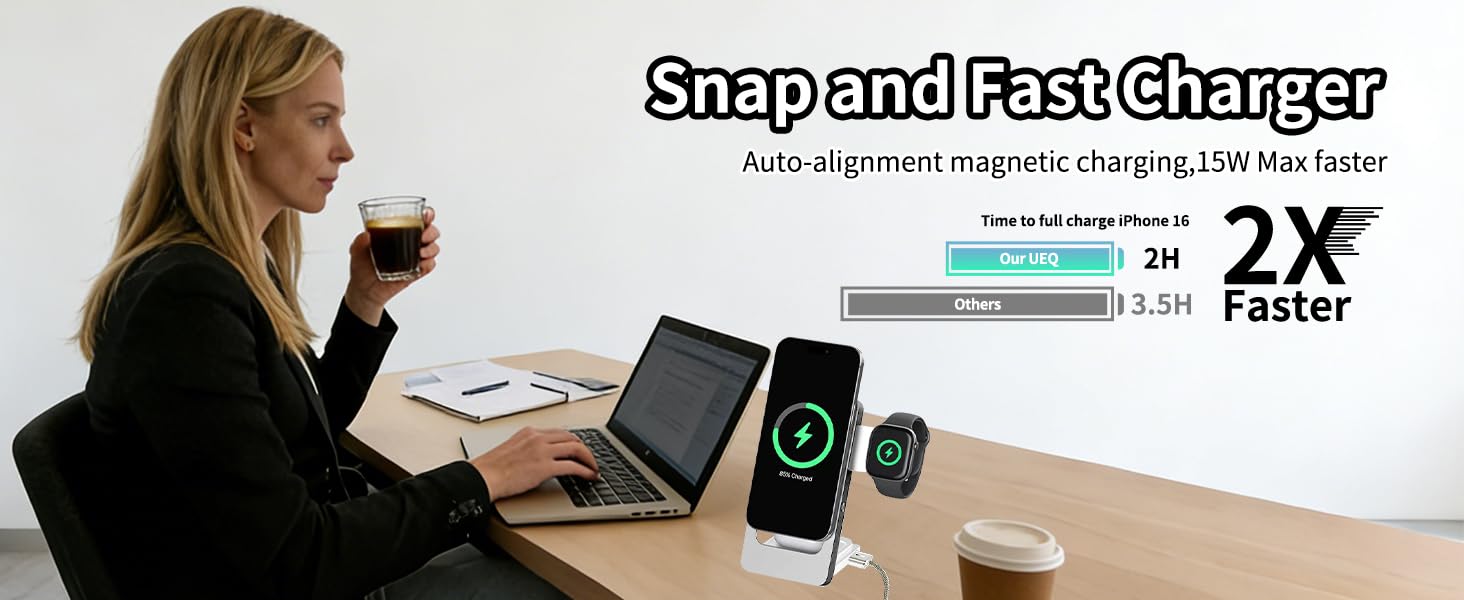 3 in 1 Wireless Charging Station