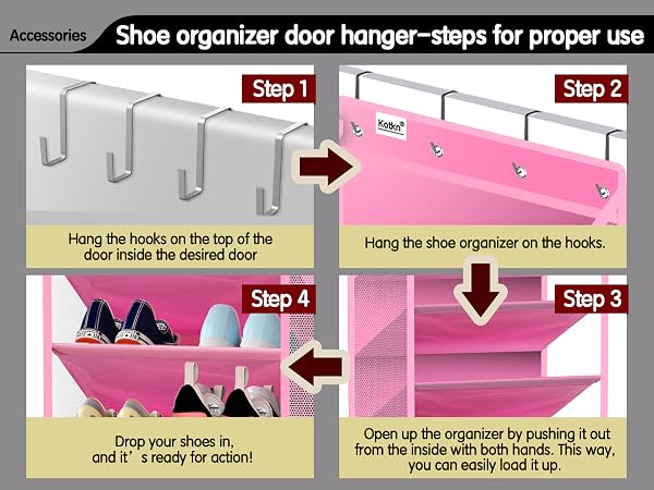 Over the Door Shoe Organizers