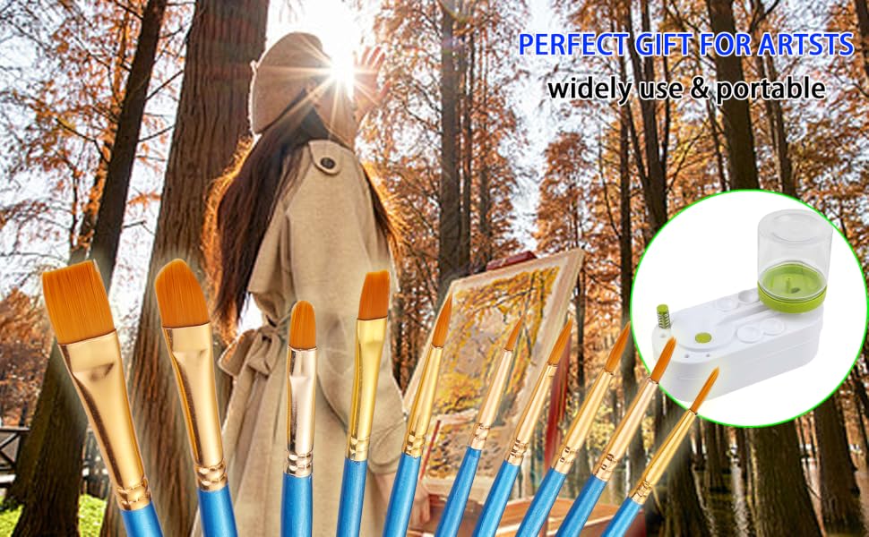 cleaner acrylic supplies palette holder watercolor station water cup accessories art artist brushes